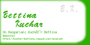 bettina kuchar business card